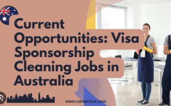 Light Duty Cleaner Jobs in Australia with Visa Sponsorship