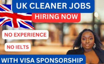 Cleaner Jobs in UK 2024 – Visa Sponsorship