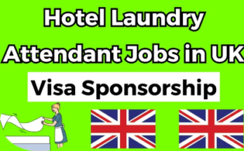 Visa Sponsorship Hotel Laundry Attendant Jobs in UK – 2024